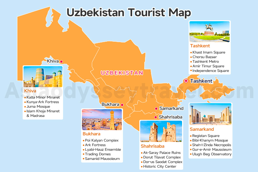Uzbekistan Map