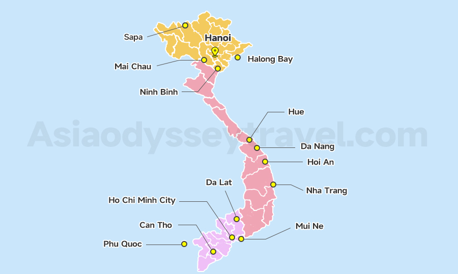 Vietnam Travel Map