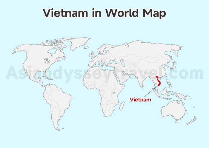 Vietnam in World Map