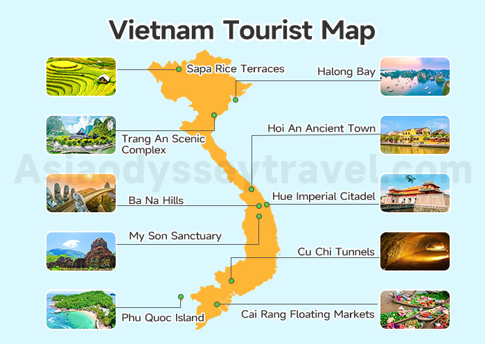 Vietnam Tourist Map