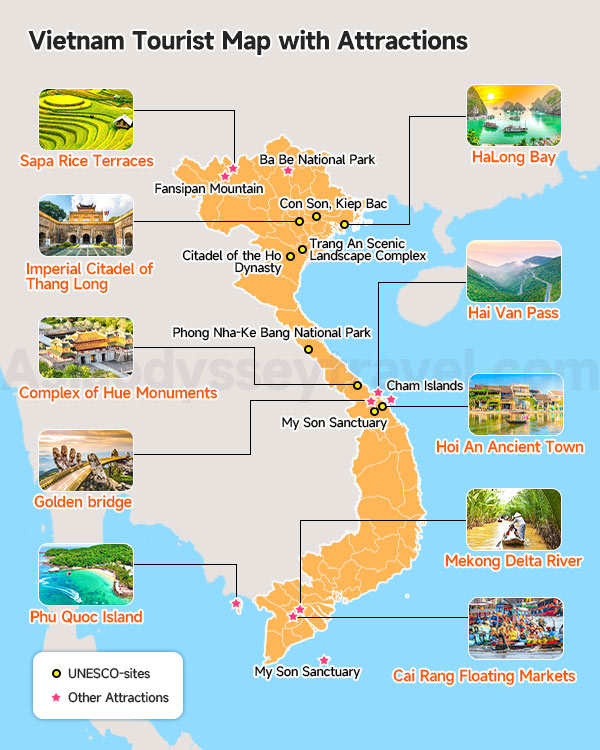 Vietnam Tourist Map