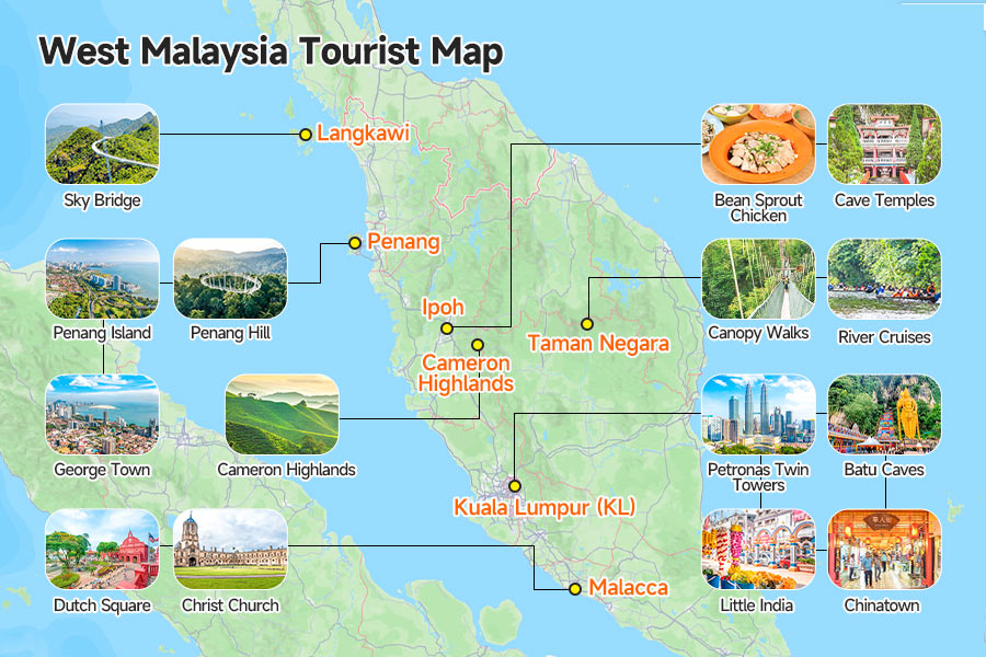 West Malaysia Map