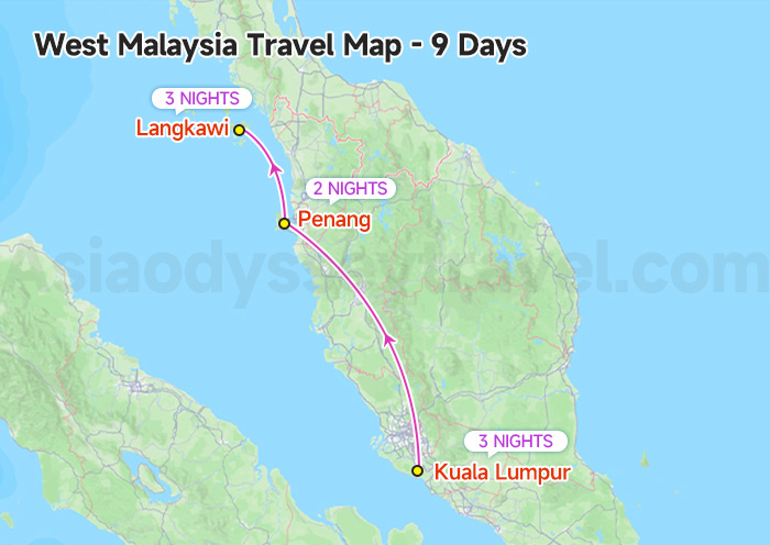 West Malaysia Map