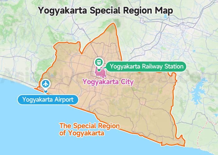 Yogyakarta Special Region Map