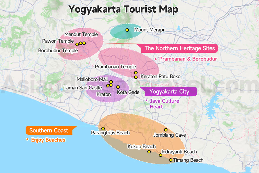 Yogyakarta Tourist Map