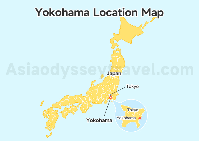 Japan Yokohama Location Map