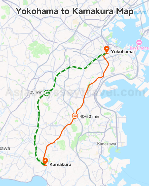 Yokohama Tokyo Map