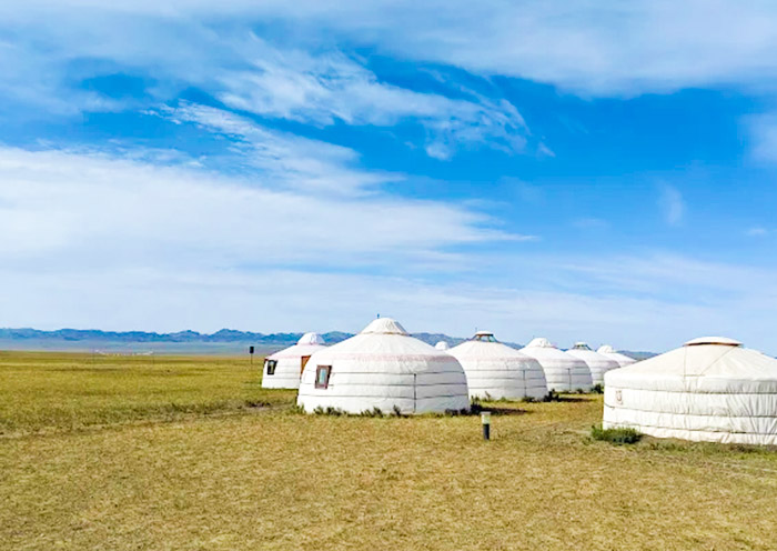Camp at Gobi Gurvansaikhan National Park