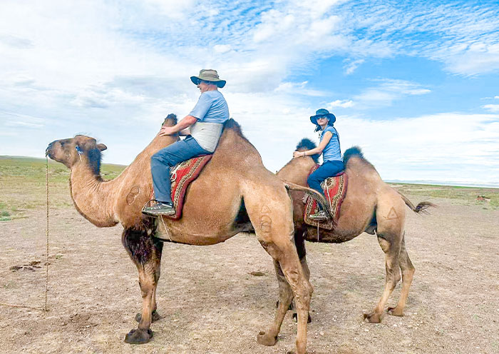 Camel Riding at Khongoryn Els Sand Dunes