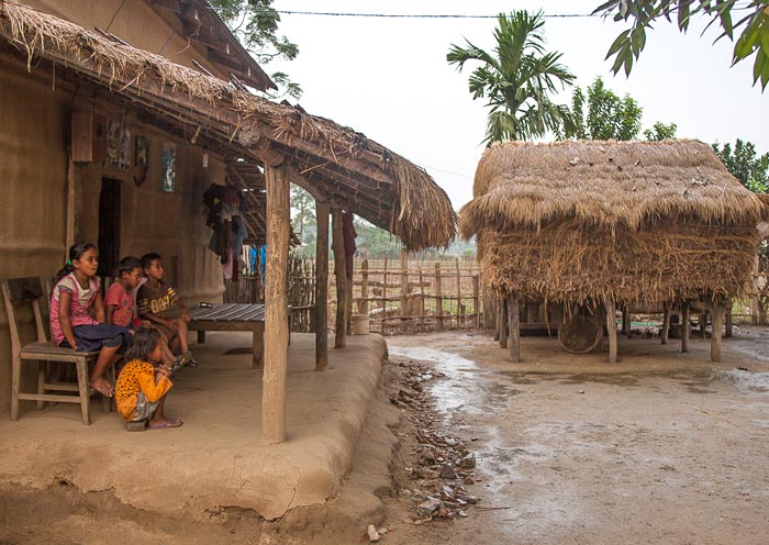Local house in Chitwan, Nepal