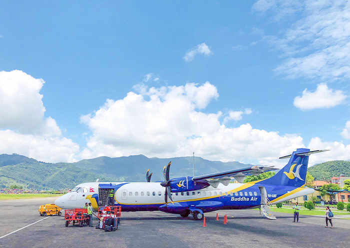 Nepal small local Airplane