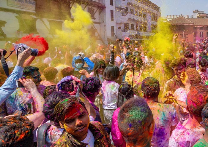 Holi Festival in Kathmandu, Nepal