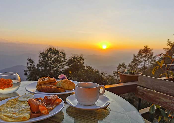 Enjoy breakfast at your hotel in Nagarkot