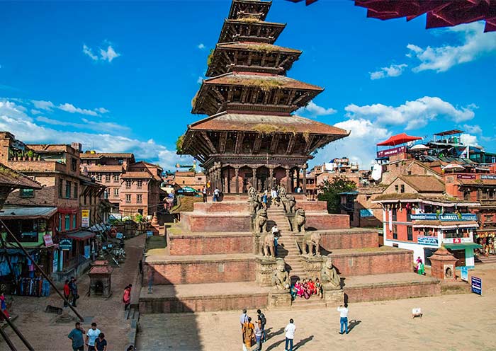 Nyatapola Temple in Bhaktapur Durbar Square 
