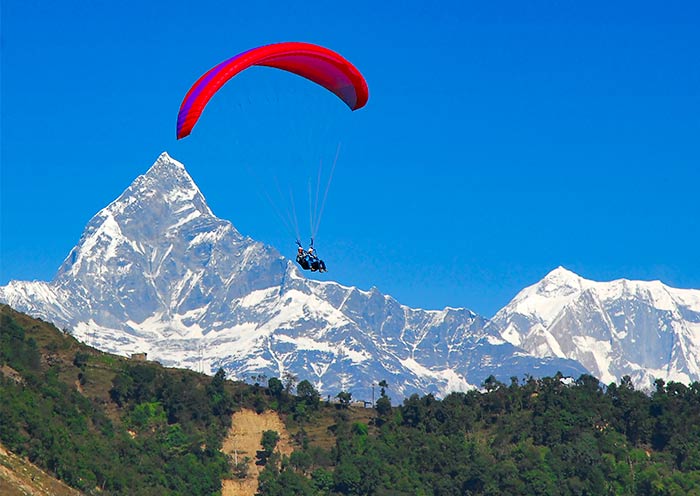 Soar high above Pokhara