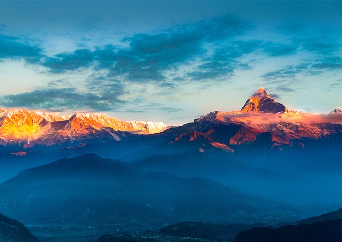 Sunrise over Machapuchare from Sarangkot Sunrise over Machapuchare from Sarangkot