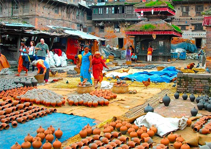 Pottery Square in Bhaktapur 