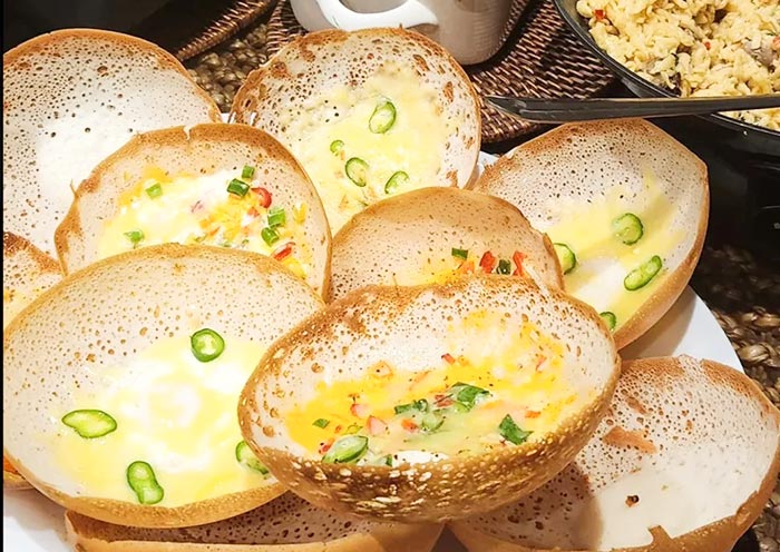 Hoppers, or Appam, Sri Lanka