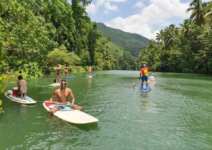 Stand-Up Paddleboarding on Loboc River