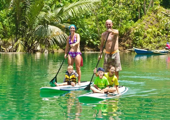 Stand-Up Paddleboarding on Loboc River
