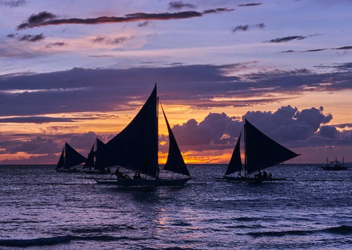 Sunset Paraw Sailing on Boracay Island