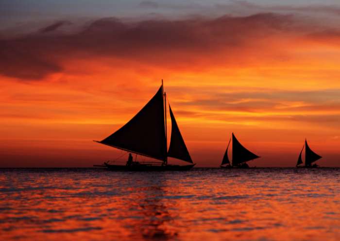 Sunset Paraw Sailing on Boracay Island