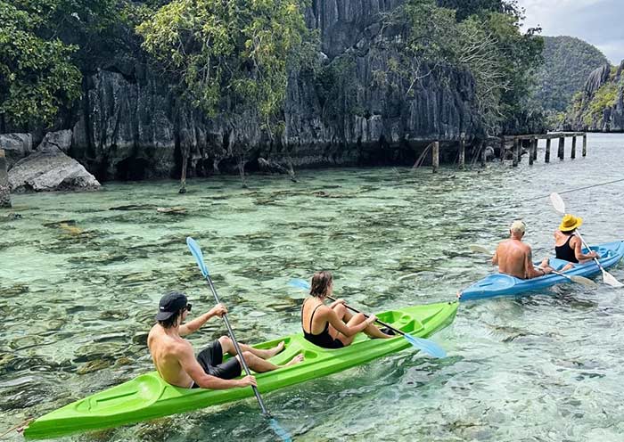 Kayaking in Coron