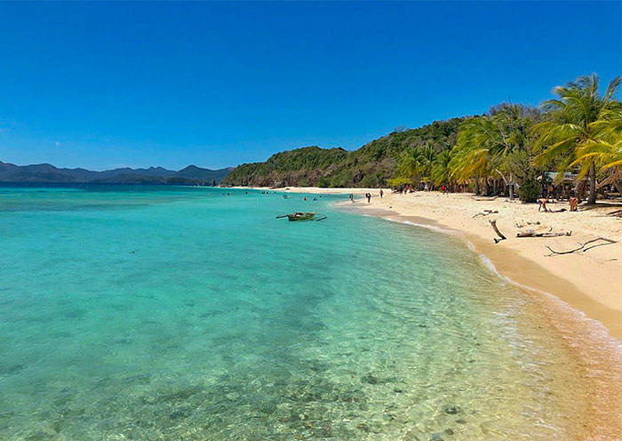 Crystal-Clear Waters of Malcapuya Island