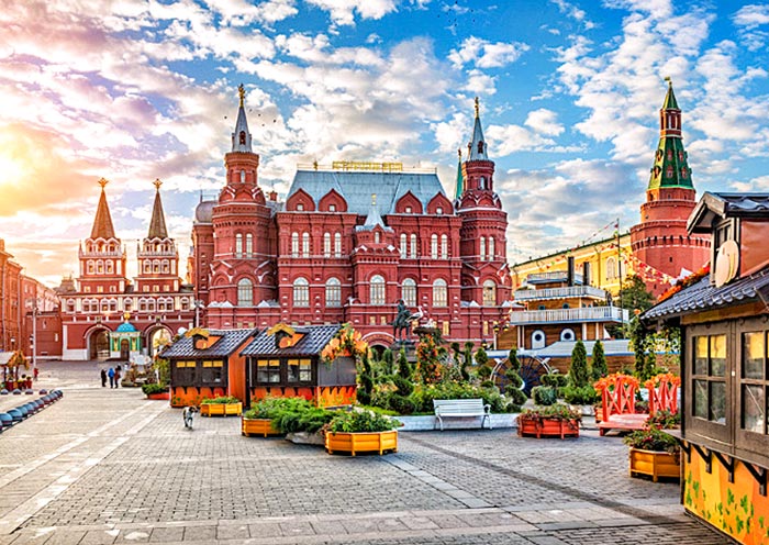 The Red Square in Moscow