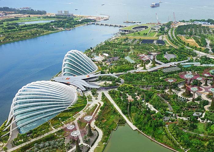 Bird-eye-view of Gardens by The Bay