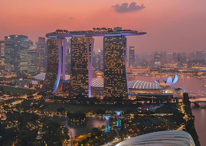Night View of Marina Bay Sands