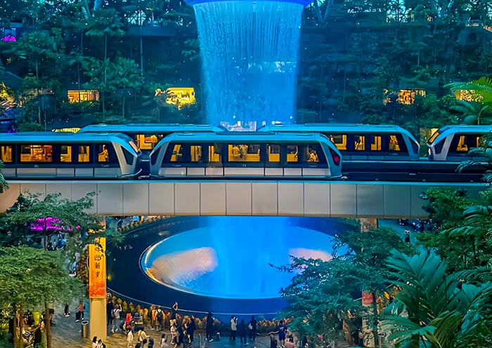 Skytrain & Rain Vortex, Jewel Changi