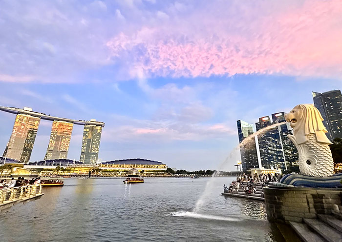 View Merlion Statue & Marina Bay Sands
