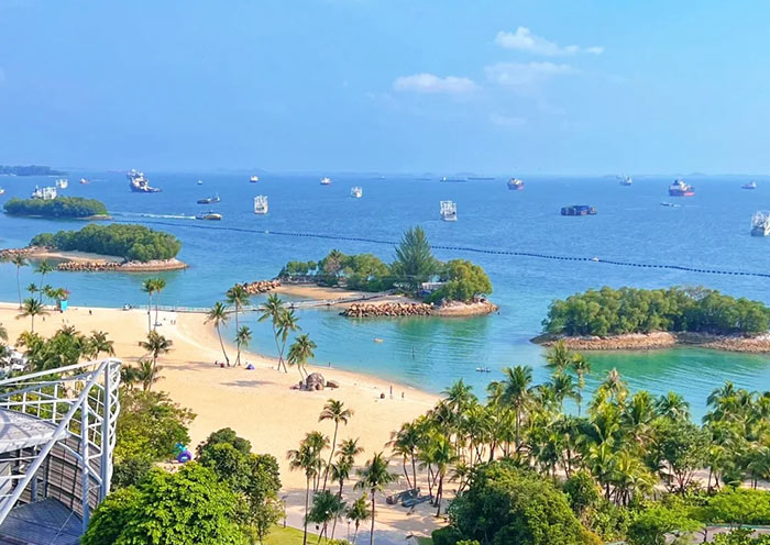 Beautiful Siloso Beach, Sentosa