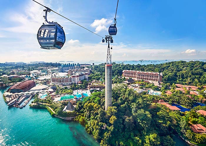 Bird-eye View at Singapore Cable Car