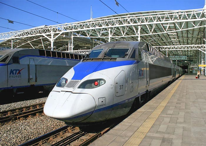 KTX Bullet Train in South Korea