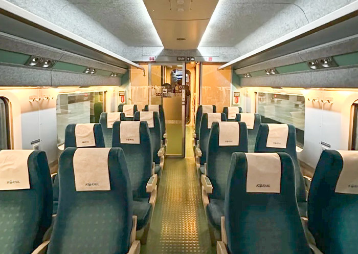 Economy Class of KTX Bullet Train