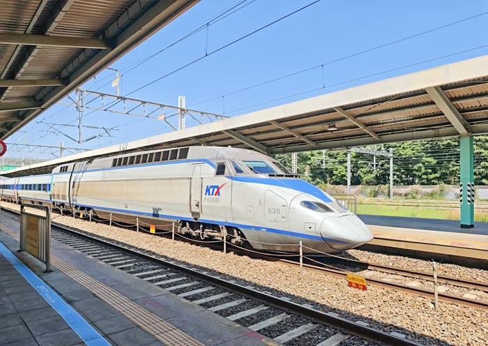 KTX Bullet Train in South Korea