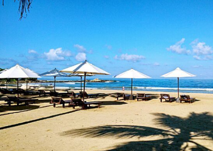 Bentota Beach is a popular resort destination in Sri Lanka