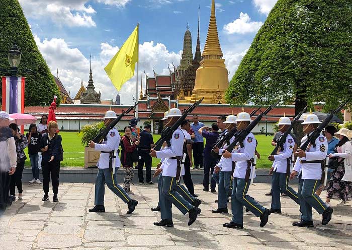 Changing of the Guards' ceremony, Grand Palace Changing of the Guards' ceremony, Grand Palace