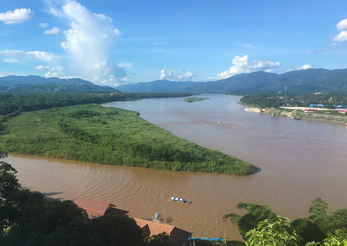 Golden Triangle View Ruak River & Mekong River 