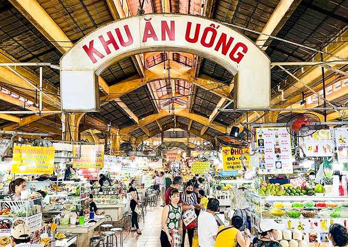 Ben Thanh Market is a bustling marketplace