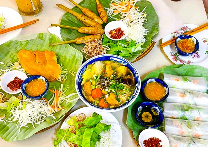 Bun Bo Hue is known for its slightly spicy flavor
