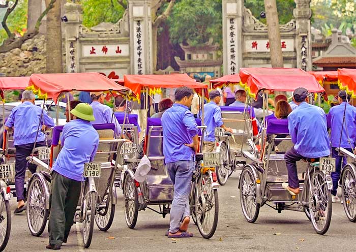 Take a cyclo ride, a fun way to see the Old Quarter