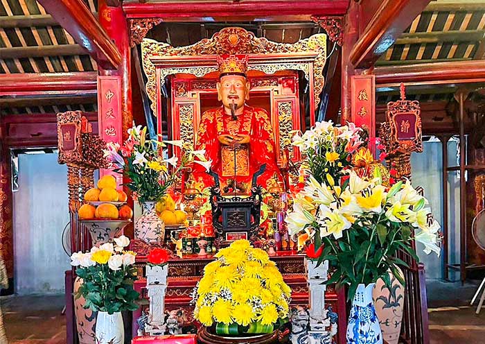 the Confucius Temple in Hanoi