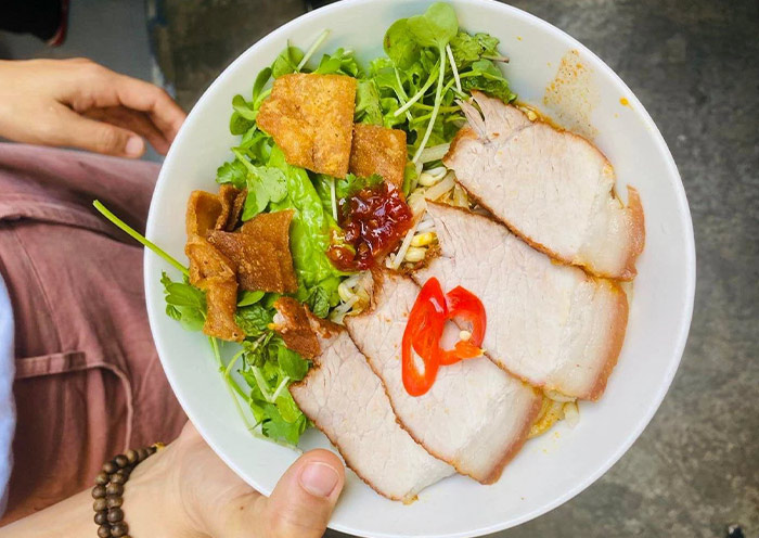 Cau Lau is a local delicacy in Hoi An