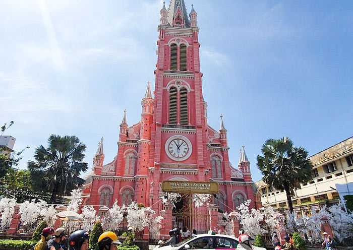 The pink church in Ho Chi Minh City
