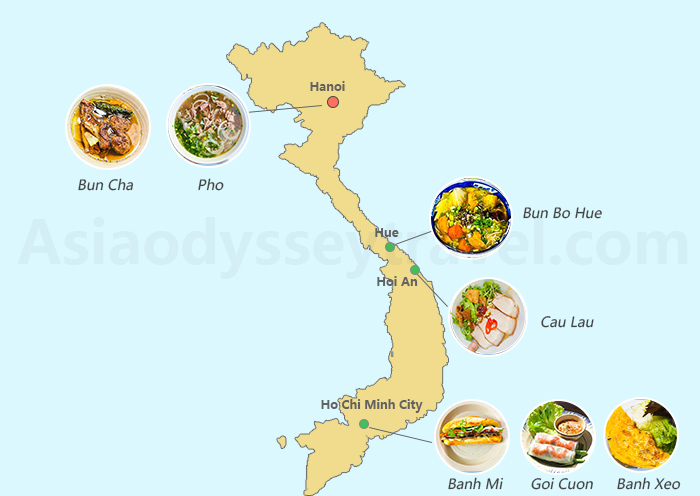 Vietnam Food Map