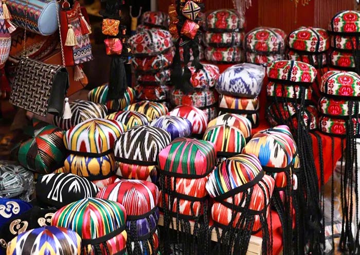 Flower Pot (Doppa) Bazaar in Kashgar Old City
