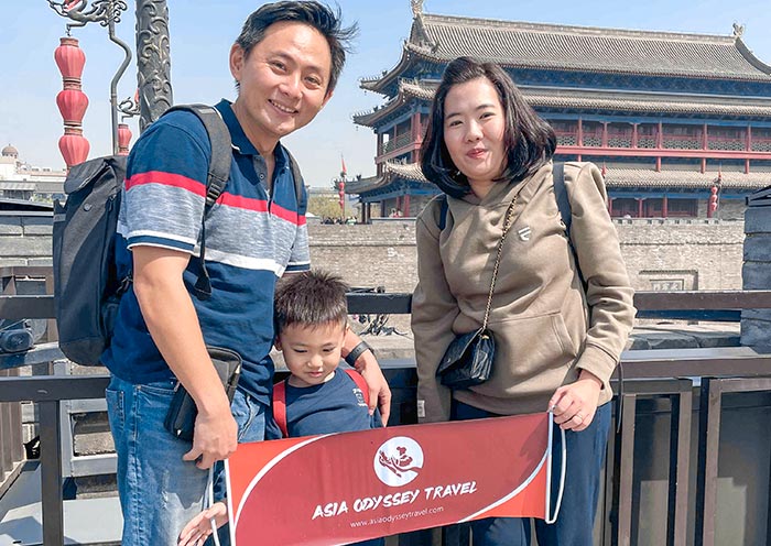 Our Dear Guests Visited Ancient City Wall Xian Ancient City Wall